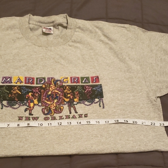 Vintage Mardi Gras T- Shirt, X-Large - Picture 2 of 5